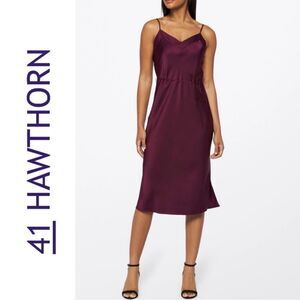 41‎ Hawthorn Satin Midi Slip Dress Ladies small